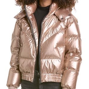 All Saints Mika Metallic Puffer Jacket